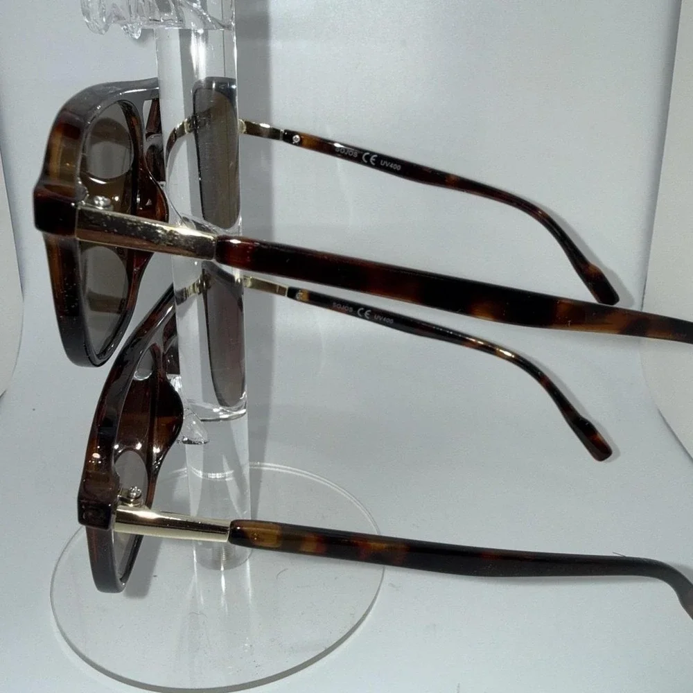 2-Pair SOJOS Retro Classic Aviator Polarized Sunglasses Unisex Tortoise Shades